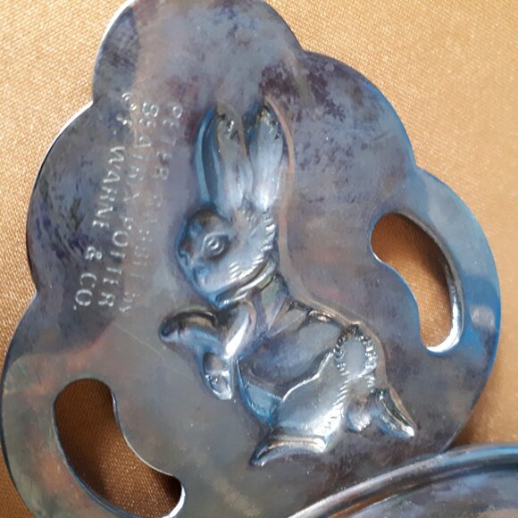 Royal Doulton 5 in Porringer & Jemima Puddle Duck Spoon - Godinger Silver Plate - Picture 4 of 10